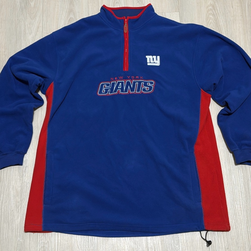 NFL Blue and Red Zip Up Sweater